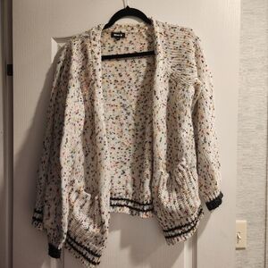 Chic.Blur B Multicolor Knit Cardigan Size M/L Euc